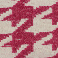 Fuchsia Textured-Houndstooth Jacquard, Polyester