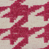 Fuchsia Textured-Houndstooth Jacquard, Polyester