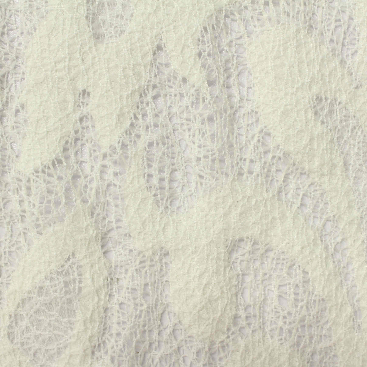 Off-White Openwork Warp Knit, Polyester