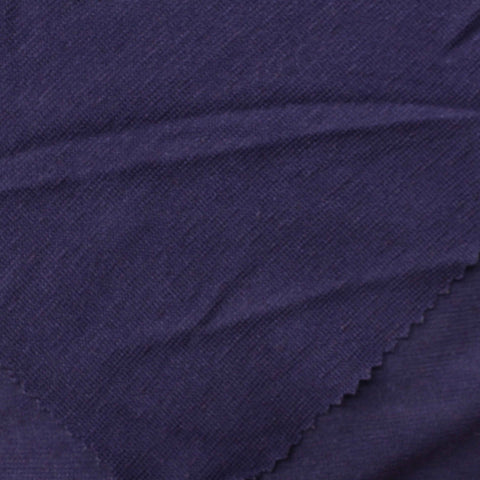 Viscose Polyester Stretch Jersey Knit Fabric, 210 gsm, 130 cm — Navy