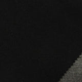 Heather 100% Polyester Interlock Knit Fabric, 343 gsm, 155 cm — Black