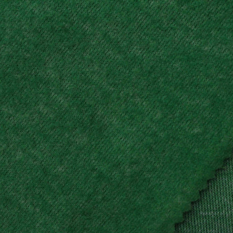 Dark Green Marl Interlock Knit, Polyester, 320 gsm