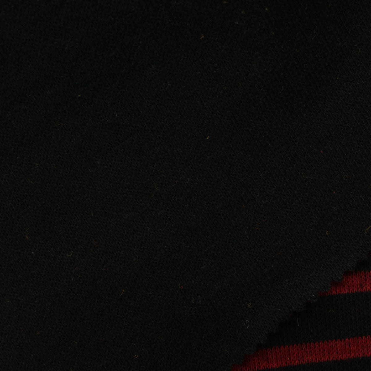 Red Horizontal-Stripe Interlock Knit, Poly-Acrylic