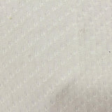 White Tone-on-Tone Leaf Chunky Knit, Polyester