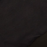 Cotton Nylon Interlock Knit Fabric, 321 gsm, 155 cm — Black