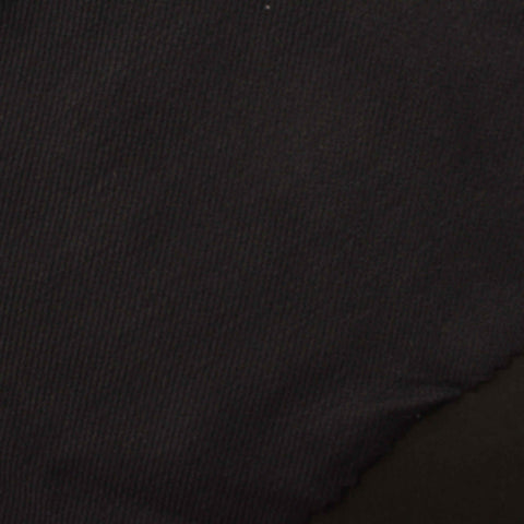 Cotton Nylon Interlock Knit Fabric, 321 gsm, 155 cm — Black