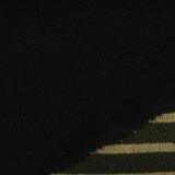 Dark Green Stripes Interlock Knit, Poly-Acrylic