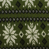 Green Geometric Chunky Knit, Poly-Viscose