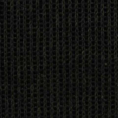 Heather Polyester Cotton Chunky Knit Fabric, 380 gsm, 155 cm — Black