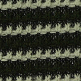 Dark Green Horizontal-Stripe Interlock Knit, Poly-Acrylic — texture