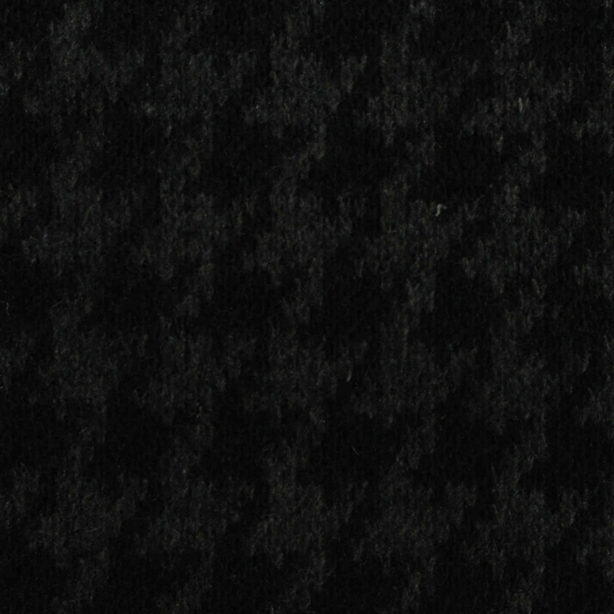 Black Houndstooth Interlock Knit, Poly-Cotton, 439 gsm