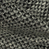 100% Polyester Chunky Knit Fabric, 330 gsm, 152 cm — Grey — texture