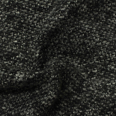 Dark Grey Marl Chunky Knit, Polyester, 465 gsm