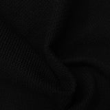 Polyester Viscose Chunky Knit Fabric, 340 gsm, 155 cm — Black