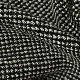 Black Geometric Chunky Knit, Polyester — texture