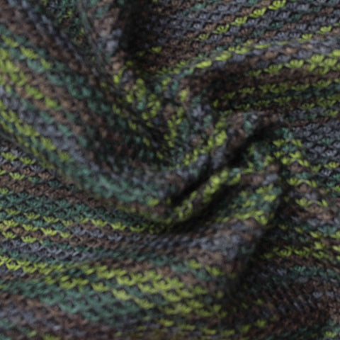 Green Marl Chunky Knit, Polyester, 305 gsm