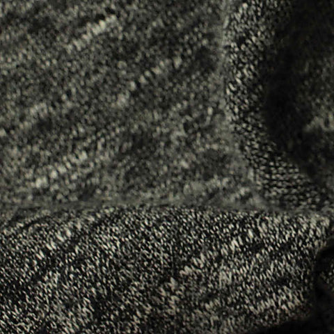 Dark Grey Marl Chunky Knit, Poly-Cotton, 325 gsm