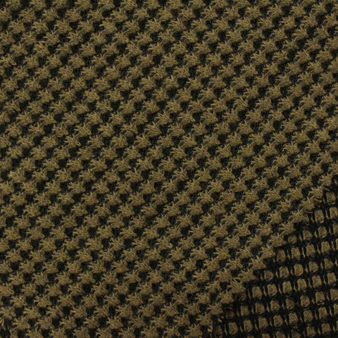 Olive Geometric Chunky Knit, Poly-Acrylic