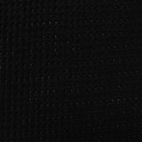 Polyester Viscose Rib Knit Fabric, 285 gsm, 155 cm — Black