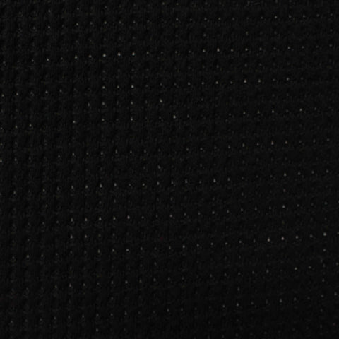 Polyester Viscose Rib Knit Fabric, 285 gsm, 155 cm — Black