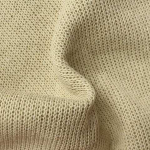 Acrylic Viscose Chunky Knit Fabric, 430 gsm, 155 cm — Beige