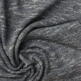 Blue Heathered-Marl Chunky Knit, Viscose-Poly
