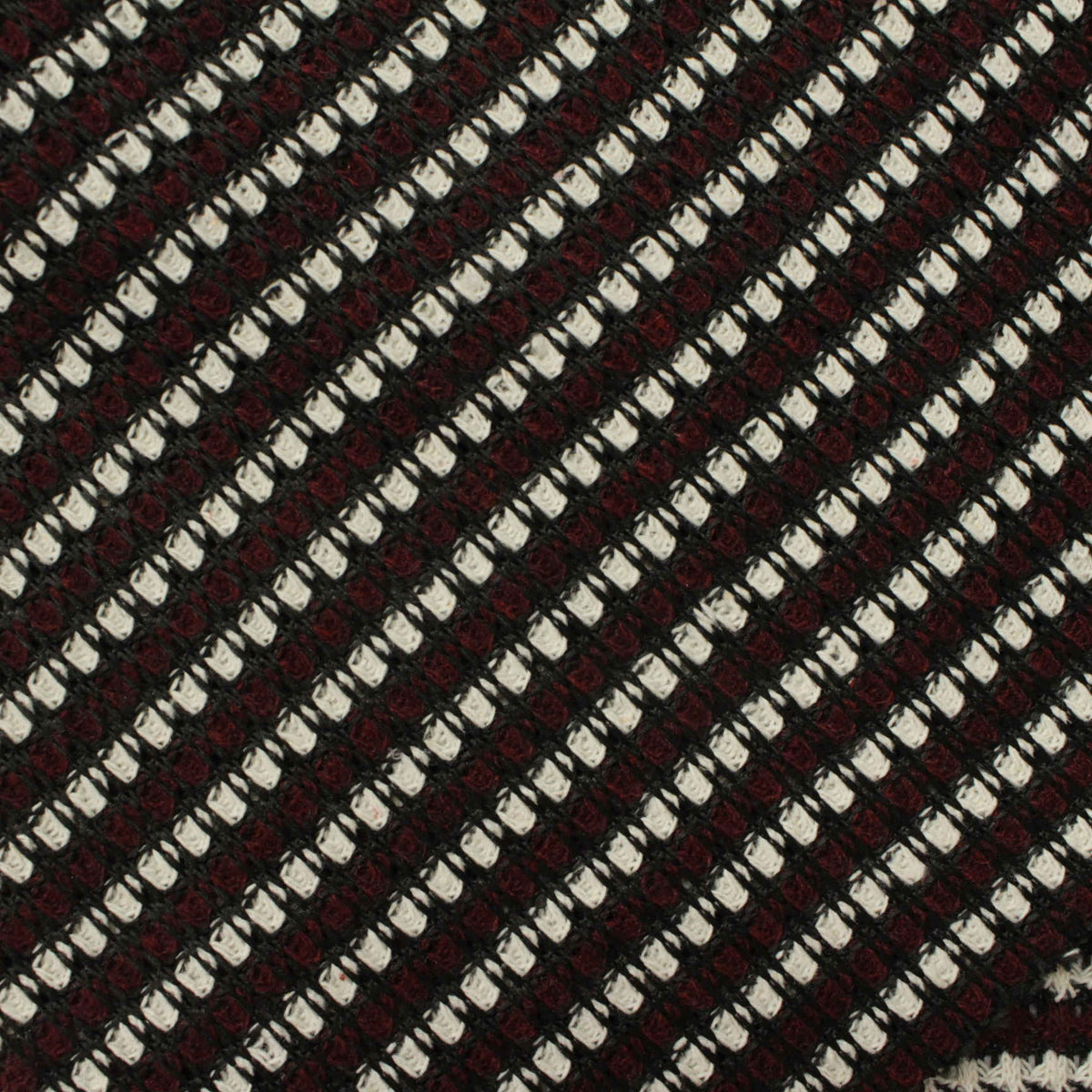 White Stripes Chunky Knit, Polyester