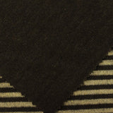 Dark Brown Horizontal-Stripe Chunky Knit, Poly-Acrylic