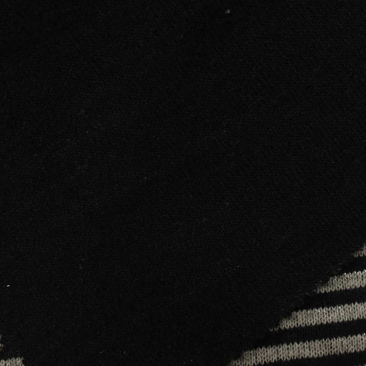 Grey Horizontal-Stripe Chunky Knit, Polyester, 470 gsm