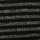 White Horizontal-Band Chunky Knit, Polyester