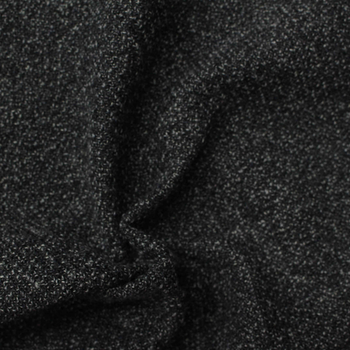 Dark Grey Marl Chunky Knit, Polyester, 300 gsm, 160 cm