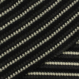 Black Stripes Chunky Knit, Polyester
