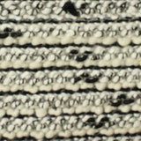 Off-White Horizontal-Stripe Chunky Knit, Viscose-Poly — texture