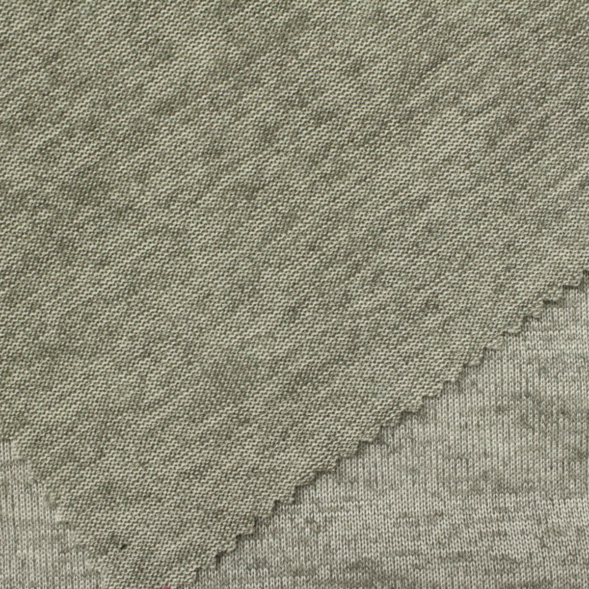 Light Green Marl Chunky Knit, Polyester, 255 gsm