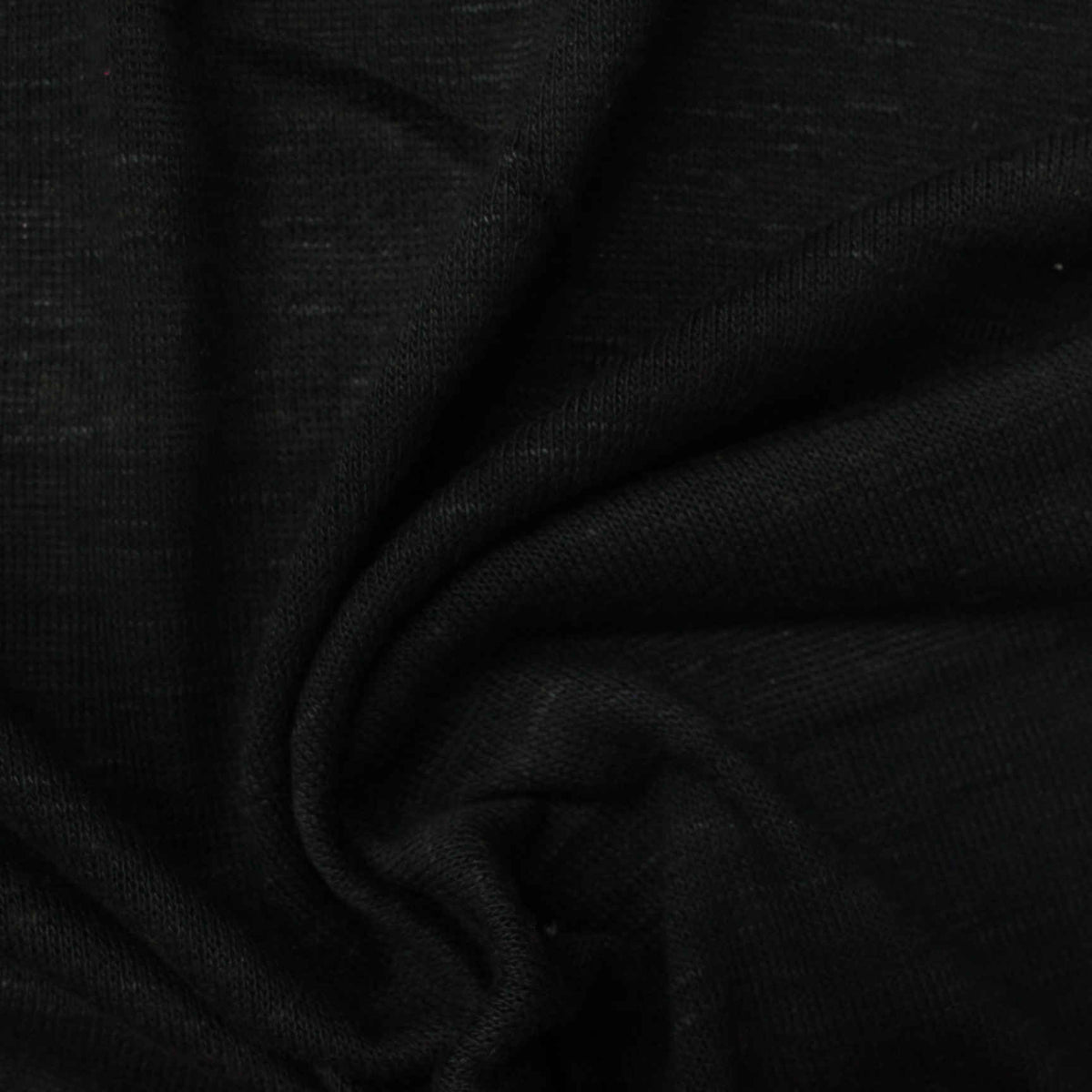 Black Marl Jersey Knit, Poly-Viscose, 168 gsm
