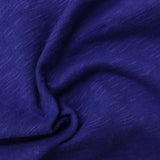 Blue Heather Chunky Knit, Poly-Cotton