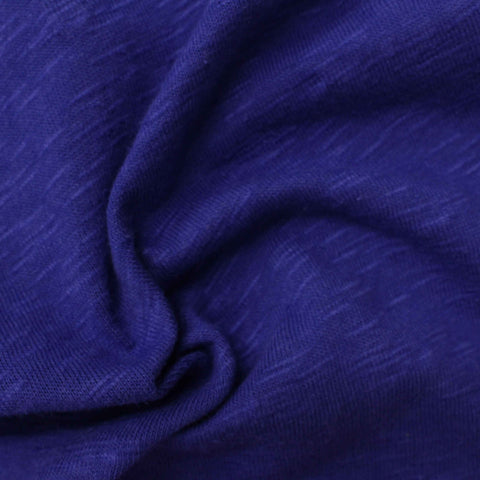 Blue Heather Chunky Knit, Poly-Cotton