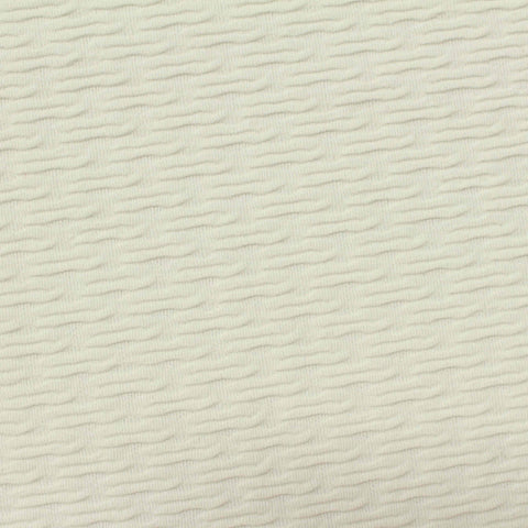 Off-White Tone-on-Tone Interlock Knit, Polyester