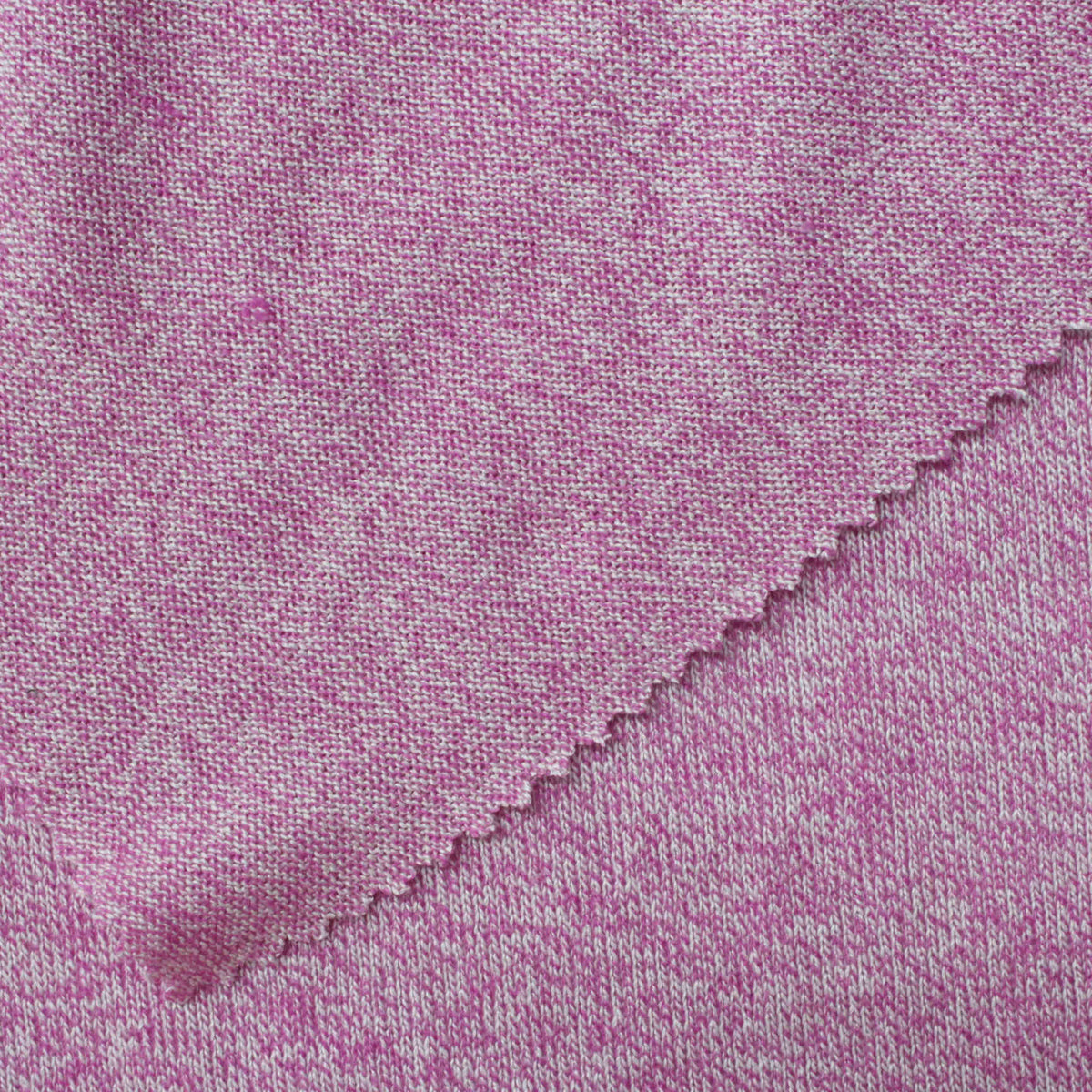 Pink Marl Chunky Knit, Polyester, 200 gsm