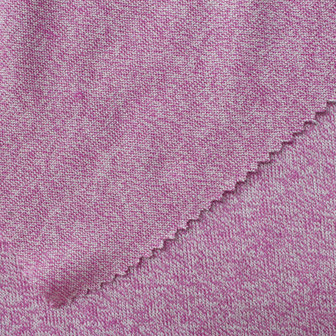 Pink Marl Chunky Knit, Polyester, 200 gsm