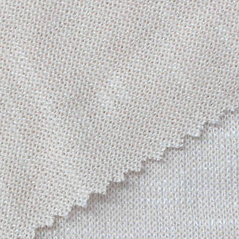 Polyester Viscose Stretch Chunky Knit Fabric, 165 gsm, 160 cm — Beige