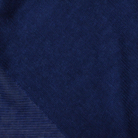 Viscose Polyester Chunky Knit Fabric, 105 gsm, 155 cm — Navy