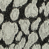 Black Animal Print Knit, Polyester — texture