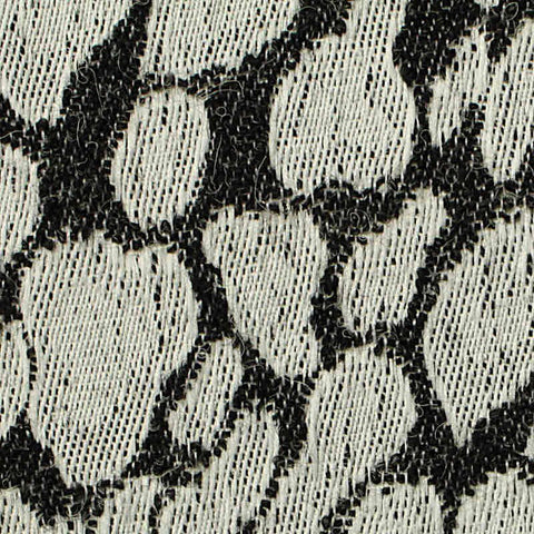 Black Animal Print Knit, Polyester, 225 gsm