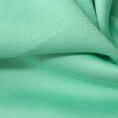 Polyester Stretch Chunky Knit Fabric, 230 gsm, 160 cm — Green
