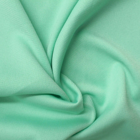 Polyester Stretch Chunky Knit Fabric, 230 gsm, 160 cm — Green