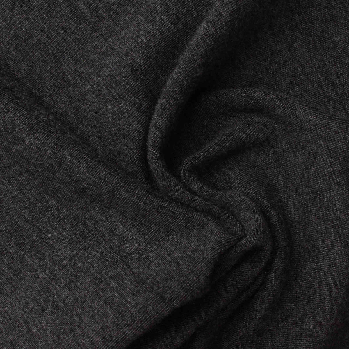 Dark Grey Marl Jersey Knit, Viscose, 260 gsm