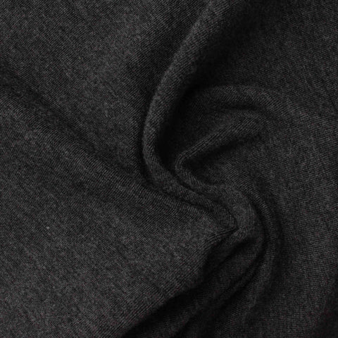 Dark Grey Marl Jersey Knit, Viscose, 260 gsm