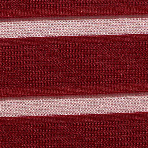 Red Horizontal-Stripe Jacquard, Polyester, 248 gsm