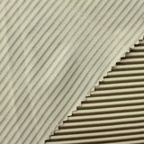 Brown Horizontal-Stripe Interlock Knit, Polyester